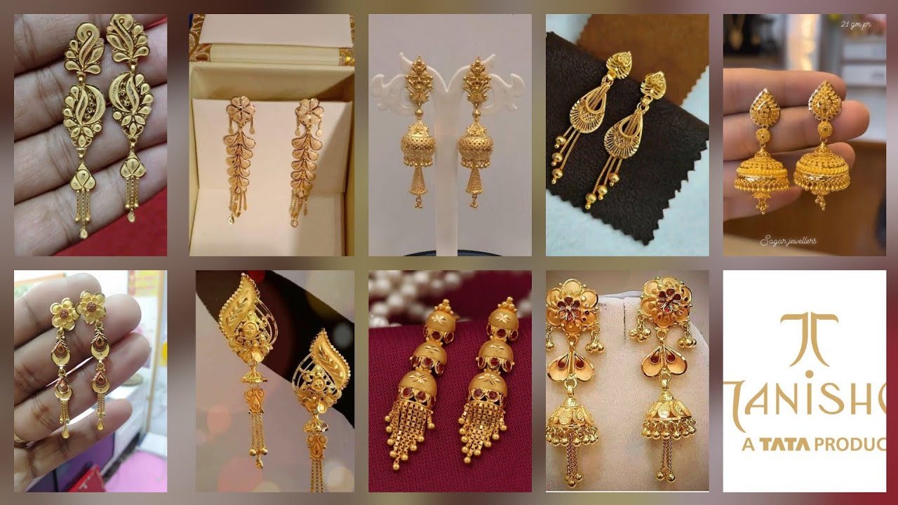 Latest Gold Earrings designs,  2026 Gold Earrings designs 