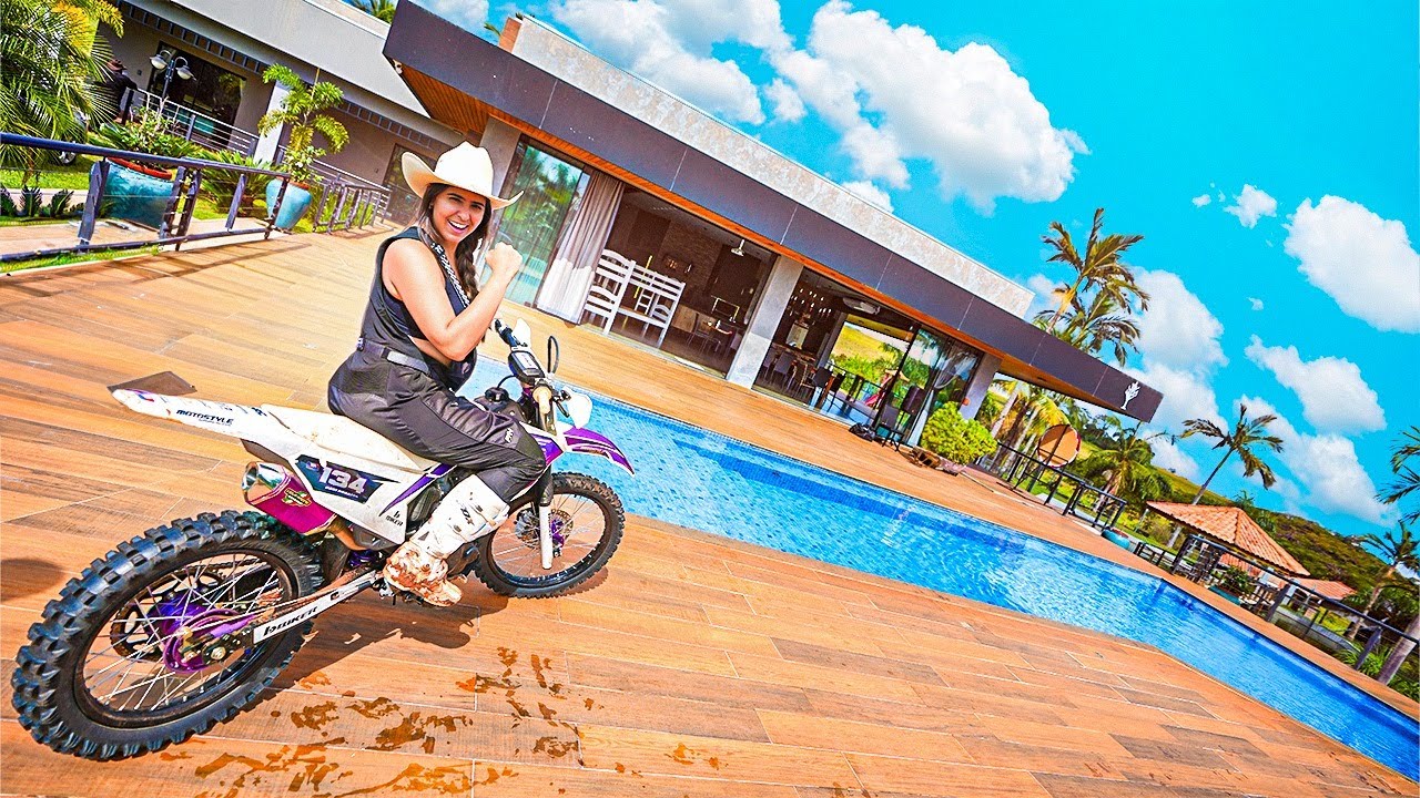 FUI COM MINHA MOTO DE TRILHA PRA FAZENDA