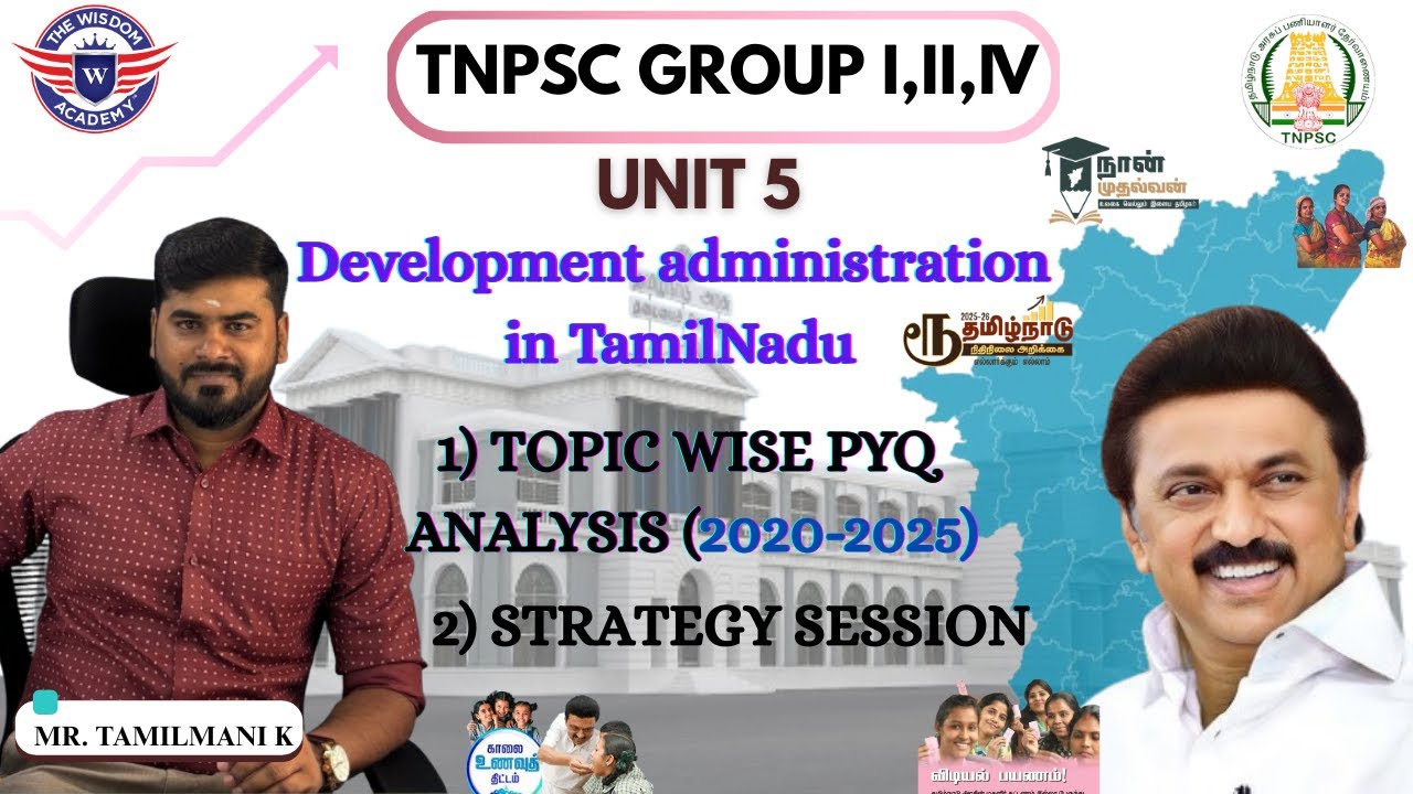 TNPSC UNIT 5/DEVELOPMENT ADMINISTRATION IN TAMILNADU/TNPSC GROUP I,II,IV/STRATEGY REVEALED/#tnpsc