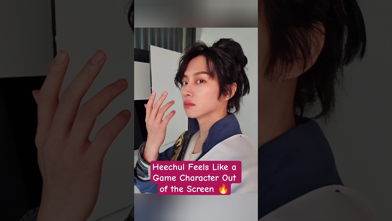 Heechul Feels Like a Game Character Out of the Screen 🔥