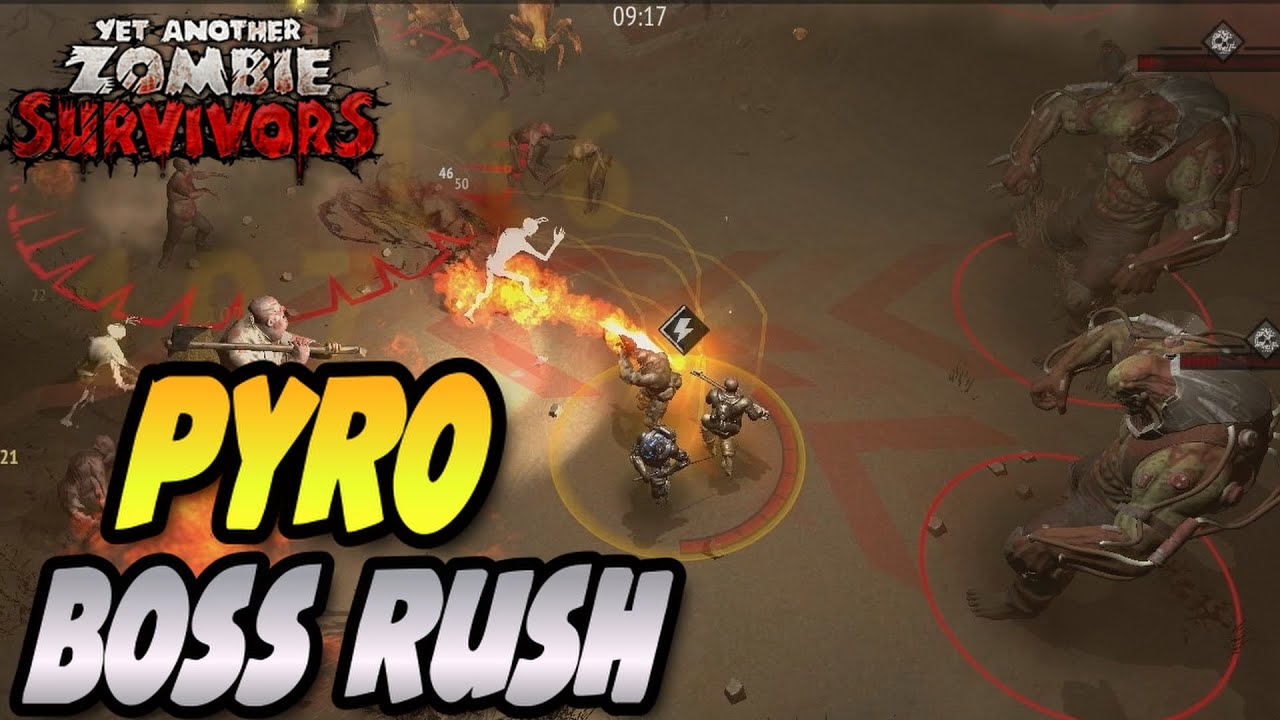 Flamethrower Pyro Takes On BOSS RUSH! | Yet Another Zombie Survivors