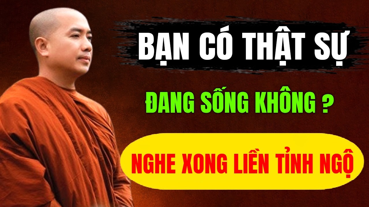 BẠN CÓ THẬT SỰ ĐANG SỐNG KHÔNG ? NGHE XONG LIỀN TỈNH NGỘ | Thầy Minh Niệm