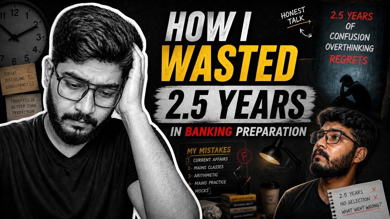 How I Wasted 2.5 Years in Banking Preparation (Harsh Reality) 😶&zwj;🌫️😶&zwj;🌫️