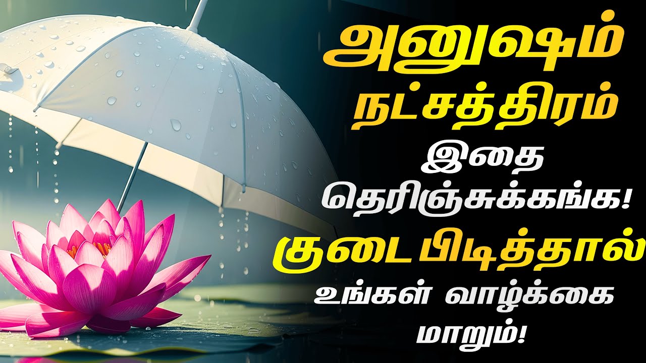 அனுஷம் நட்சத்திரம் - விருச்சிக ராசி : குடை பிடித்தால் வாழ்க்கை மாறும்! | Anusham | Viruchigam Rasi
