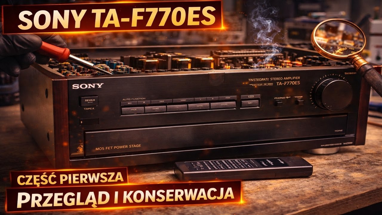 Przegląd i konserwacja SONY TA-F770ES (Część 1) 