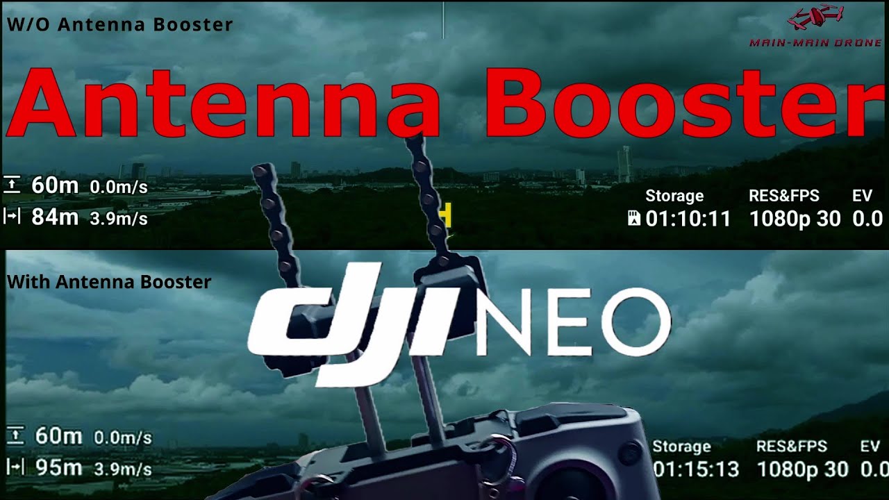 Antenna Booster for DJI Neo | How Far Can It Really Fly? Signal & Range Test 🚁📶📡