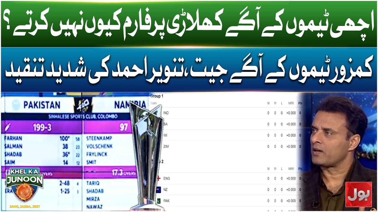 Pakistan Team Failure Against Big Teams | Tanvir Ahmed Strong Criticism | KKJ