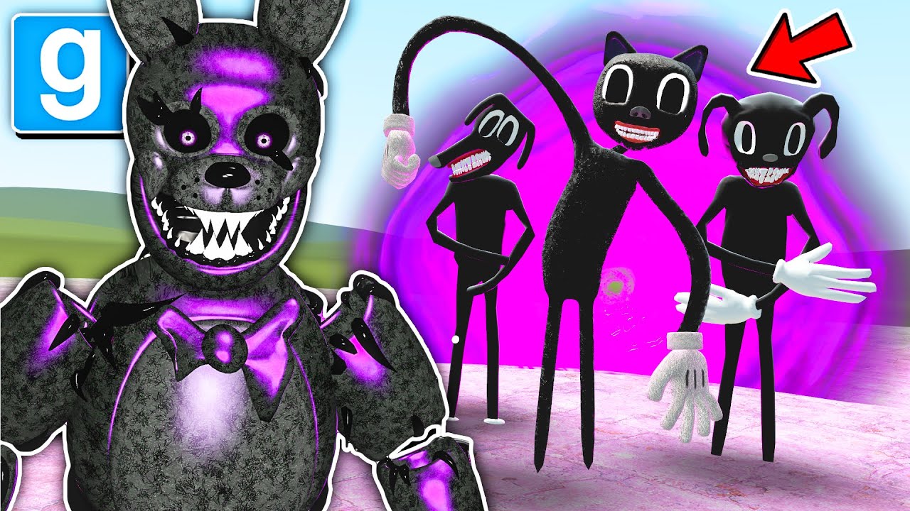 QXR vs All Trevor Henderson Creature Nextbots! - Garry's Mod Five Nights at Freddy's