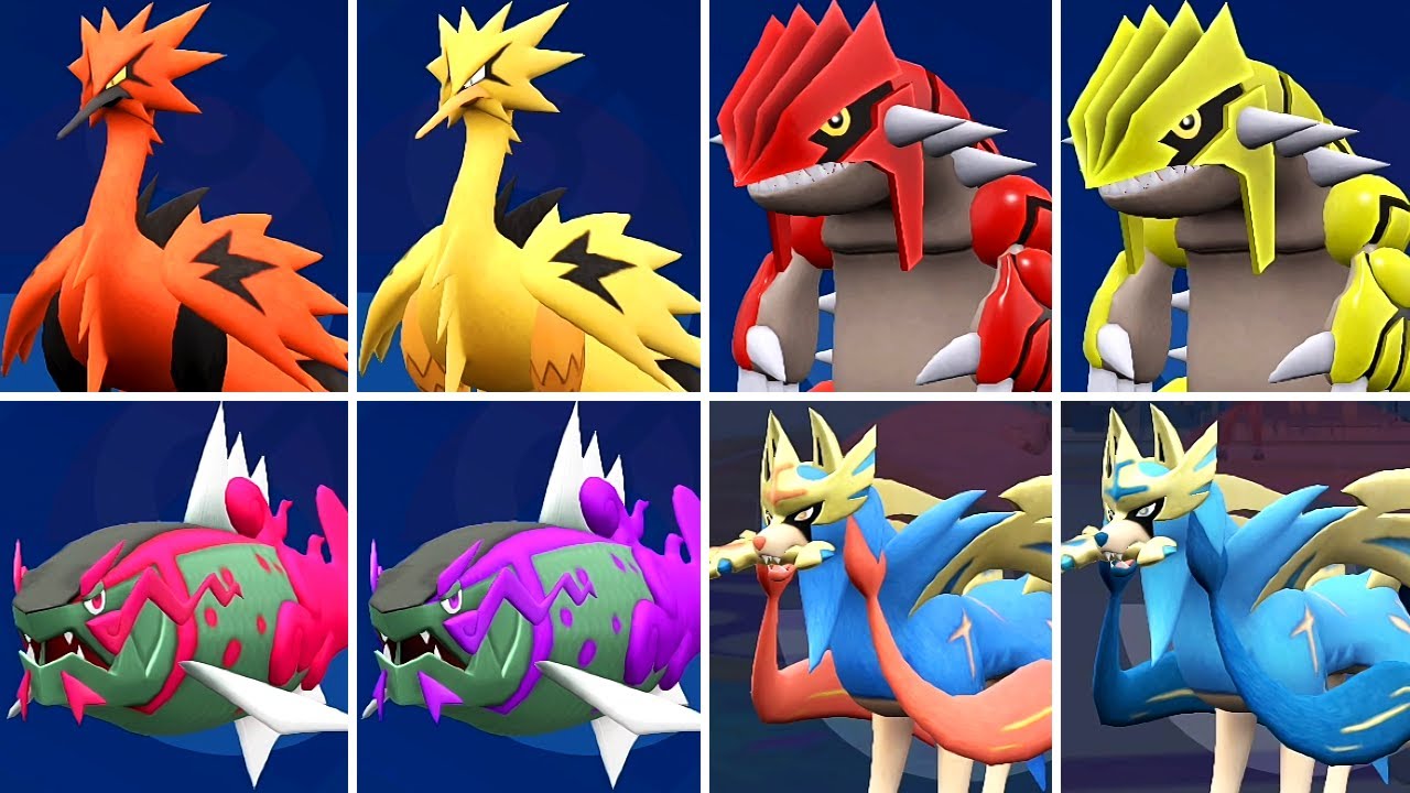 Pokémon Scarlet & Violet - All Returning Pokémon Comparison (Normal + Shiny)