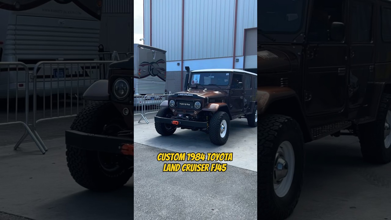 Custom 1984 Toyota Land Cruiser FJ45! SOLD at BARRETT-JACKSON!! #toyota #landcruiser #fj45 #4x4