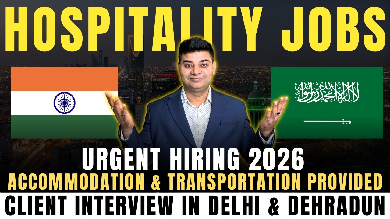 Saudi Arabia Jobs 2026 | Restaurant Manager & Team Jobs | Salary ₹75K+ | Free Stay