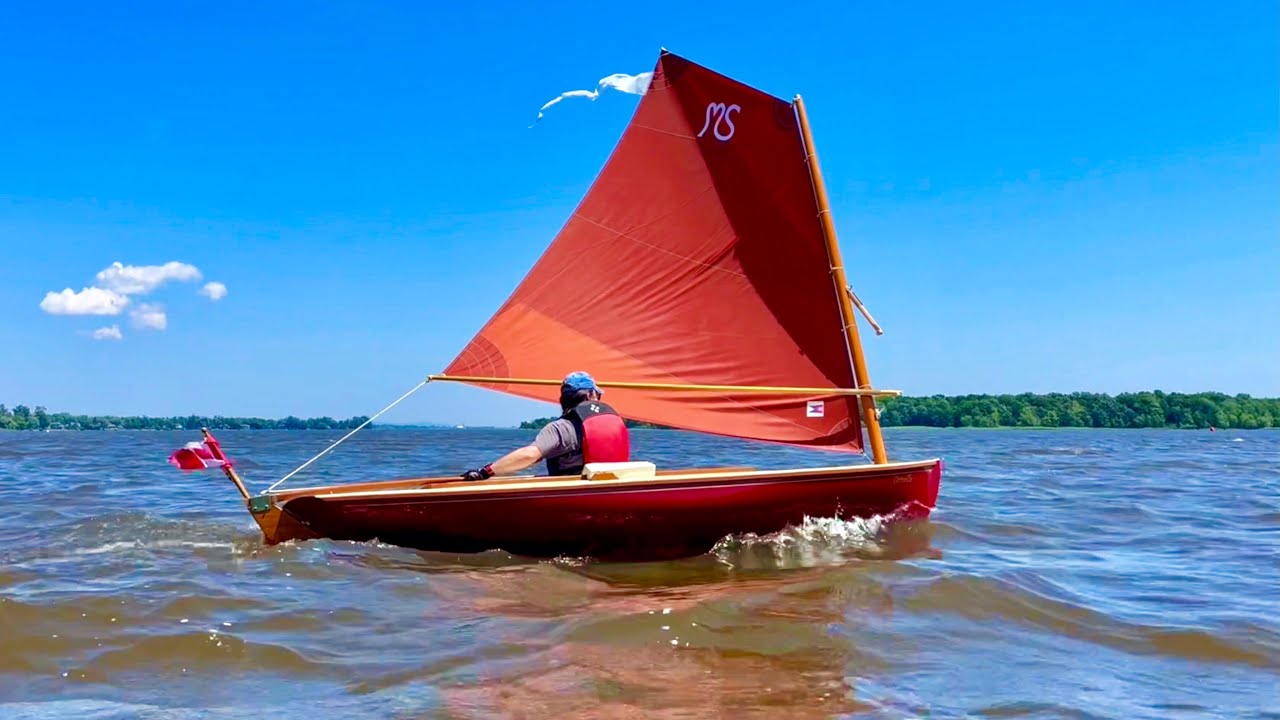 Melonseed Sailing Skiffs, Summer Sunshine, Westerly Winds 12 Knots ... Perfect!