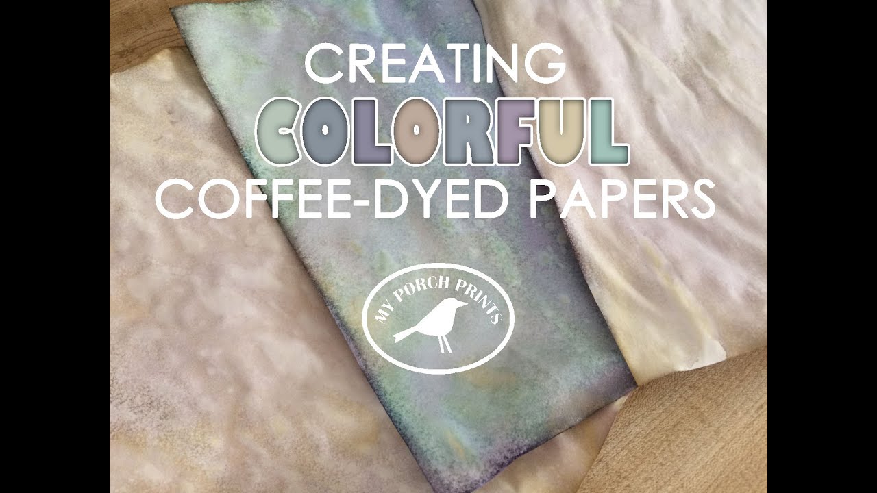 PeaFlower CoffeeDyedPaper