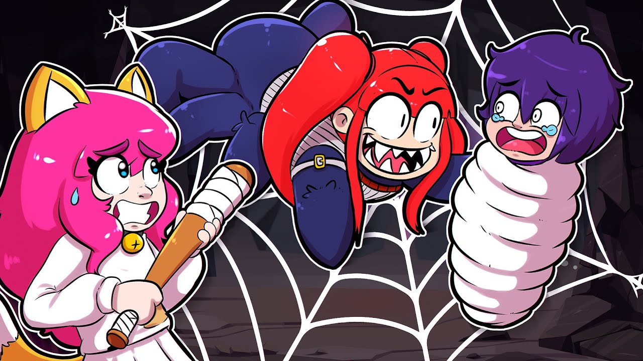 Perigosas aranhas FAMINTAS! Miauzinha  DEVORADA pelos AMIGOS? ROBLOX #2