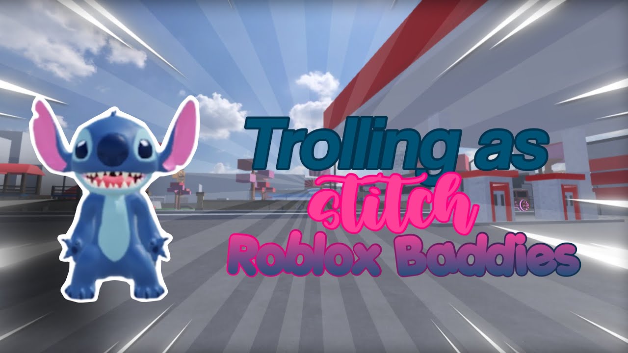 Троллинг в роли Стича в ROBLOX: Злодеи