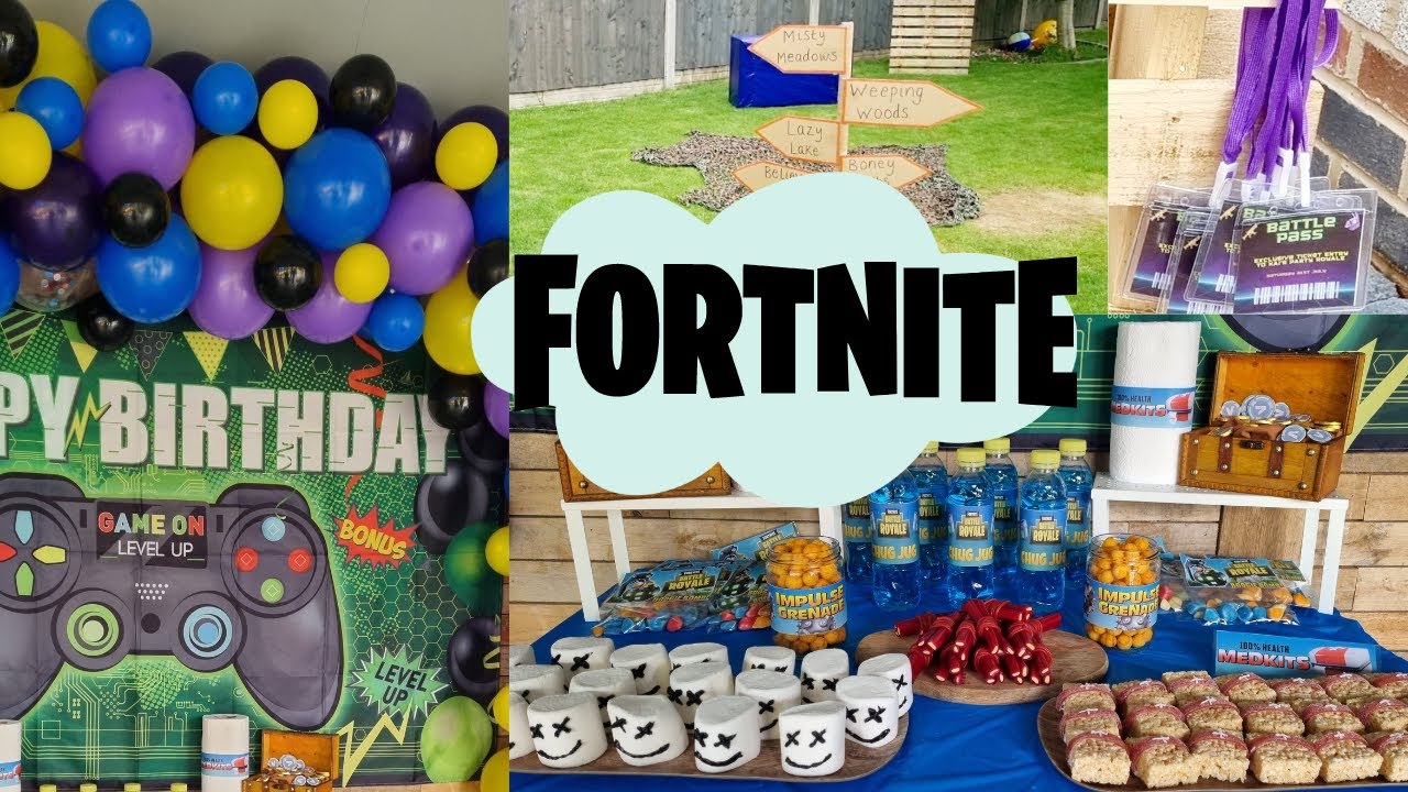 FORTNITE BIRTHDAY PARTY FOR OUR 9 YEAR OLD NEPHEW (INCL FORTNITE PARTY FOOD IDEAS ON A BUDGET)
