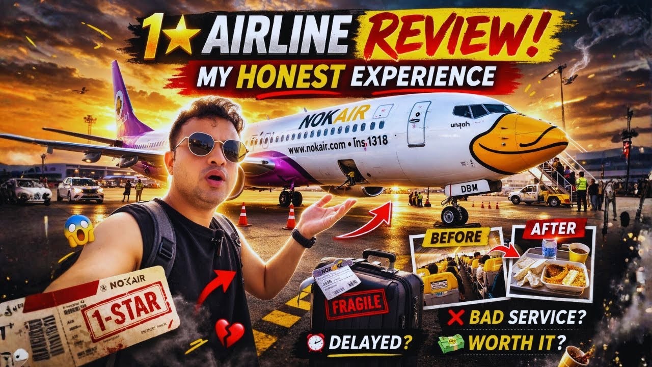 I Tried a 1 ⭐️ airline in Thailand | Nok Air Honest Experience |