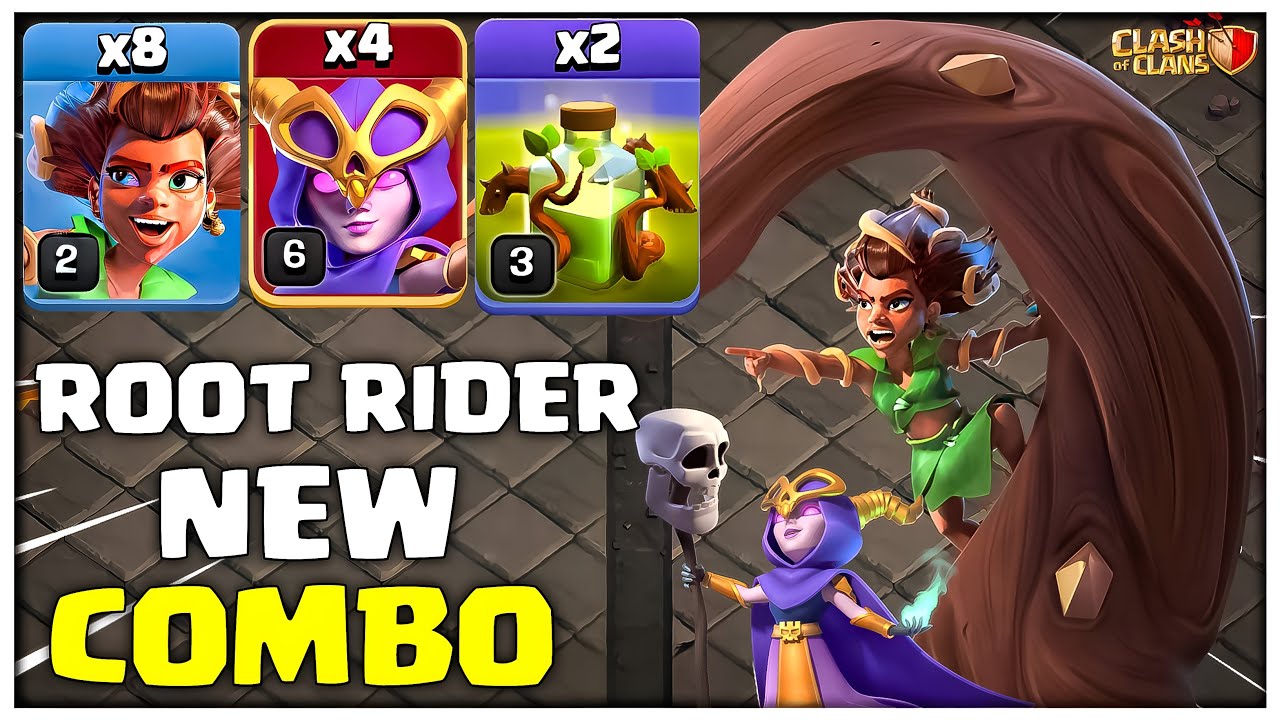 ОЧЕНЬ ХОРОШО!! Стратегия атаки TH15 Root Rider Super Witch | Лучшая атака TH15 в Clash of Clans