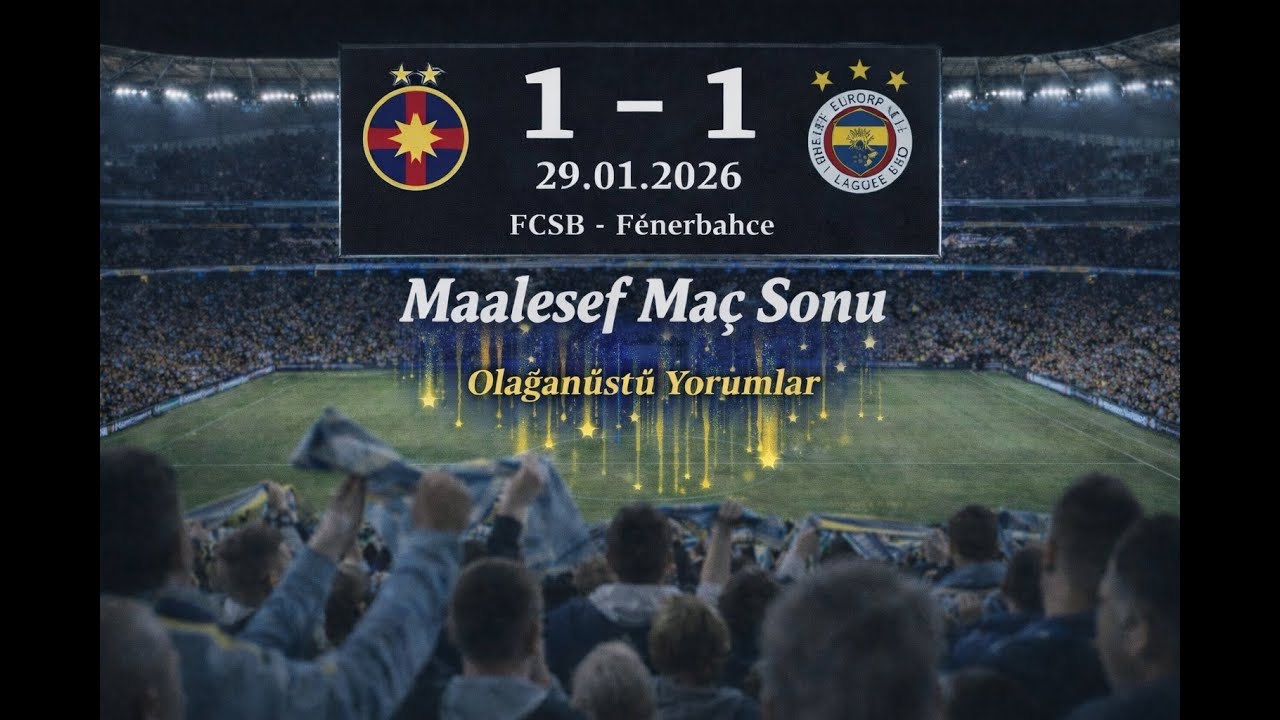 FCSB 1 – 1 Fenerbahçe | Maalesef Maç Sonu (29.01.2026)