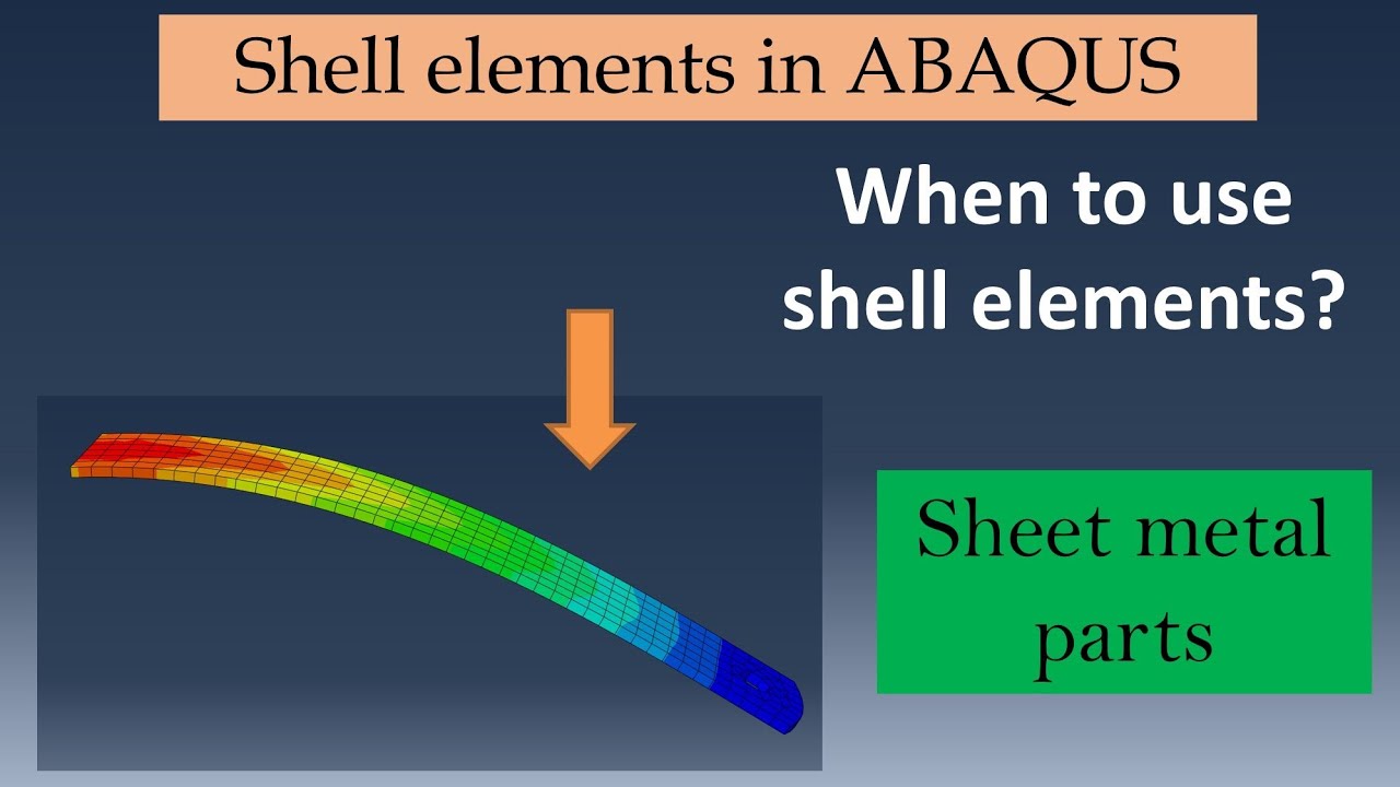 Shell elements in Abaqus | Modeling of sheet metal parts
