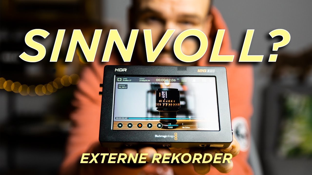 Macht ein EXTERNER REKORDER SINN? // Feat. Ninja V vs. Blackmagic Video Assist 12g