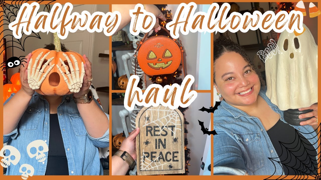 🎃 Halfway to Halloween Haul 2025! | Spooky finds from Mercari and The Holiday Barn!