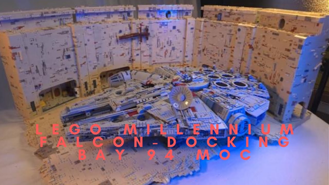 LEGO UCS Millennium Falcon in 10k piece Docking Bay 94 Display