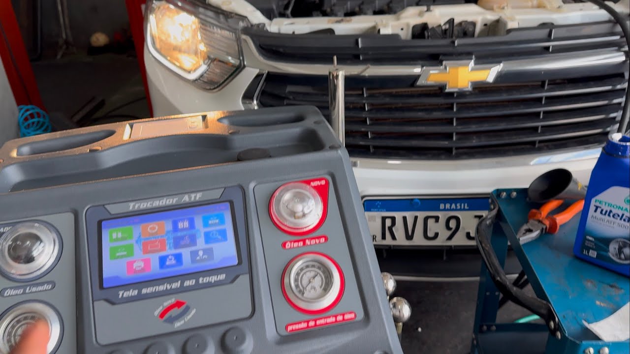 Troca do óleo do câmbio automático Chevrolet Spin 2022 1.8 transmissão 6T30