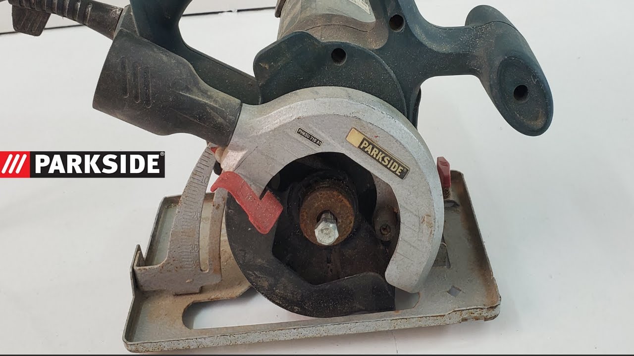 Fix circular saw parkside PHKSU 710 A1 First video of this model