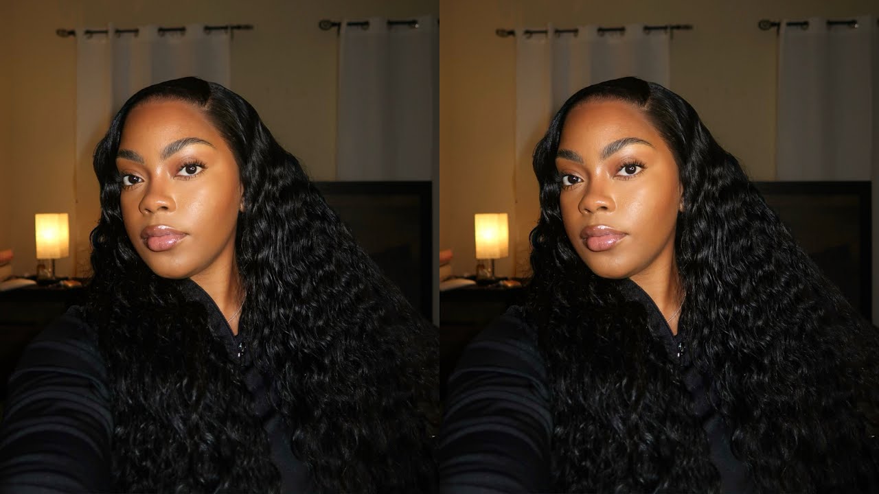 MY FAVORITE LOOSE DEEP WIG | CLEAN HAIRLINE NO BABY HAIR INSTALL FT WIGGINS HAIR