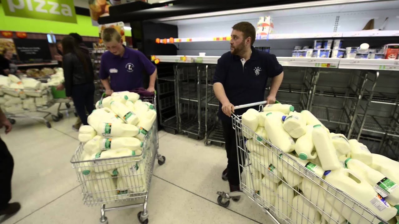 Dairy farmers take to the supermarkets to protest over milk prices