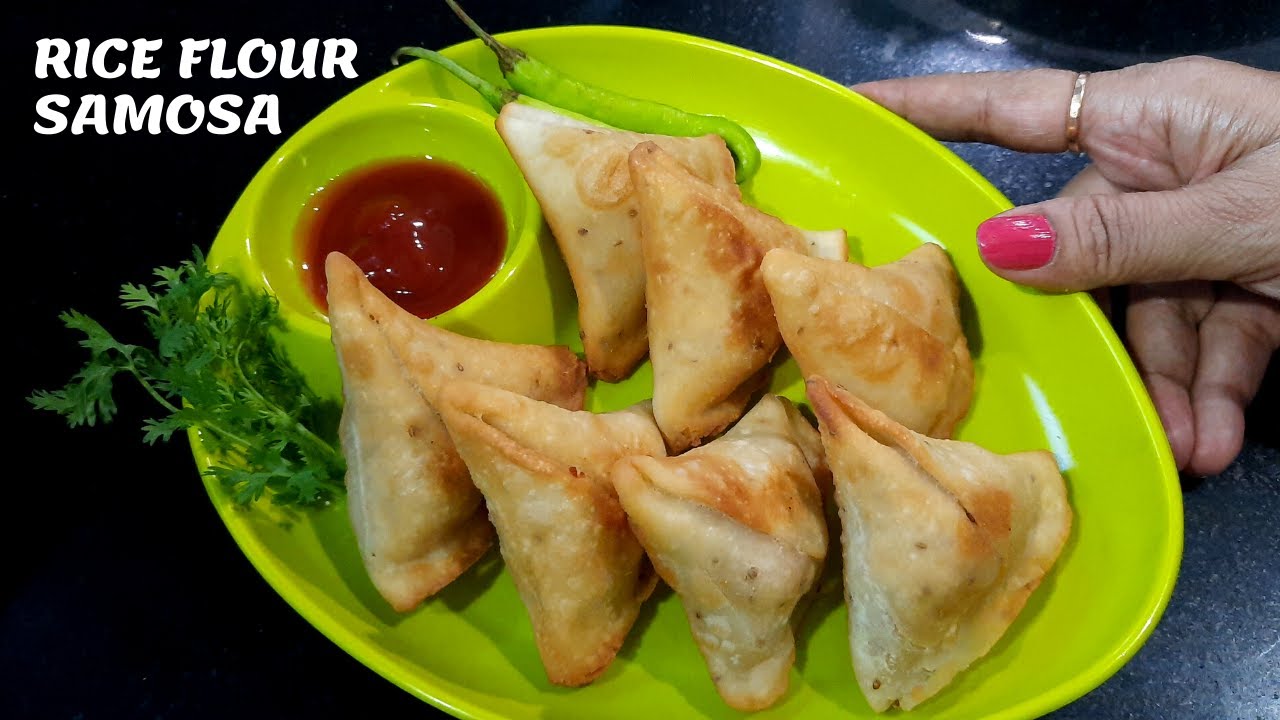Rice Flour Samosa (चावल का आटा समोसा)