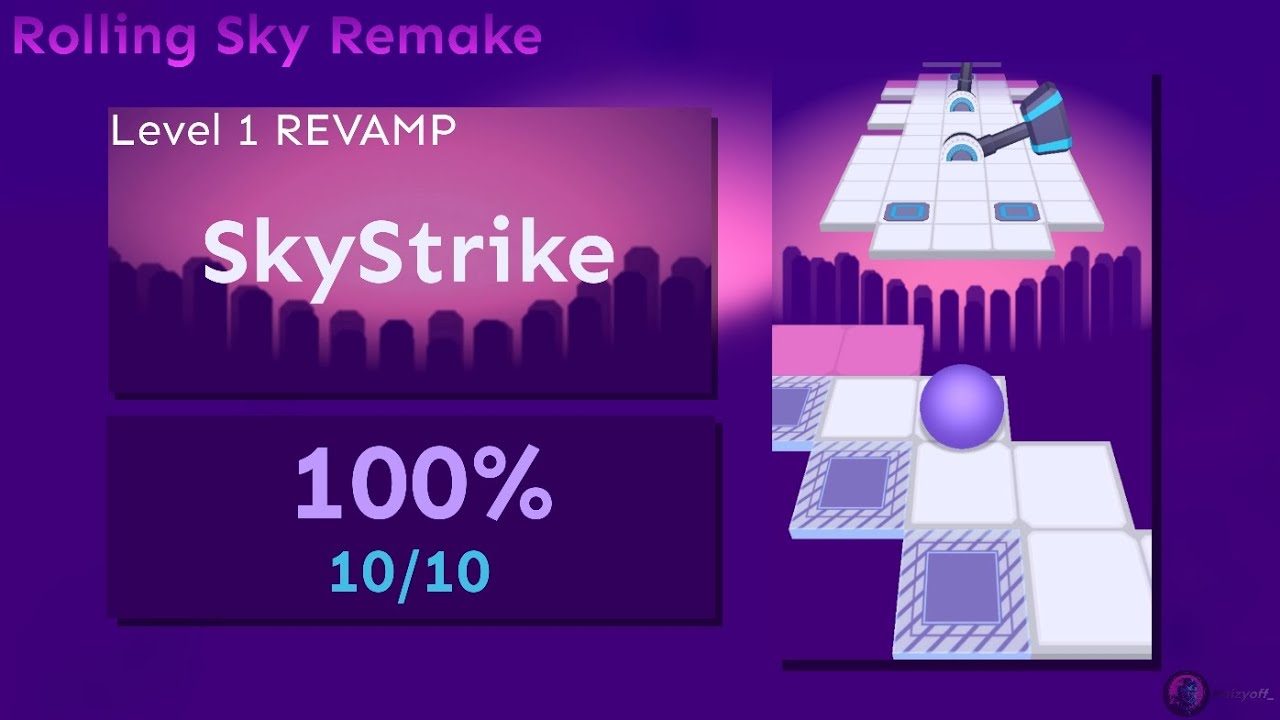 Rolling Sky Remake - SkyStrike REVAMP ★★★★ | Level 1
