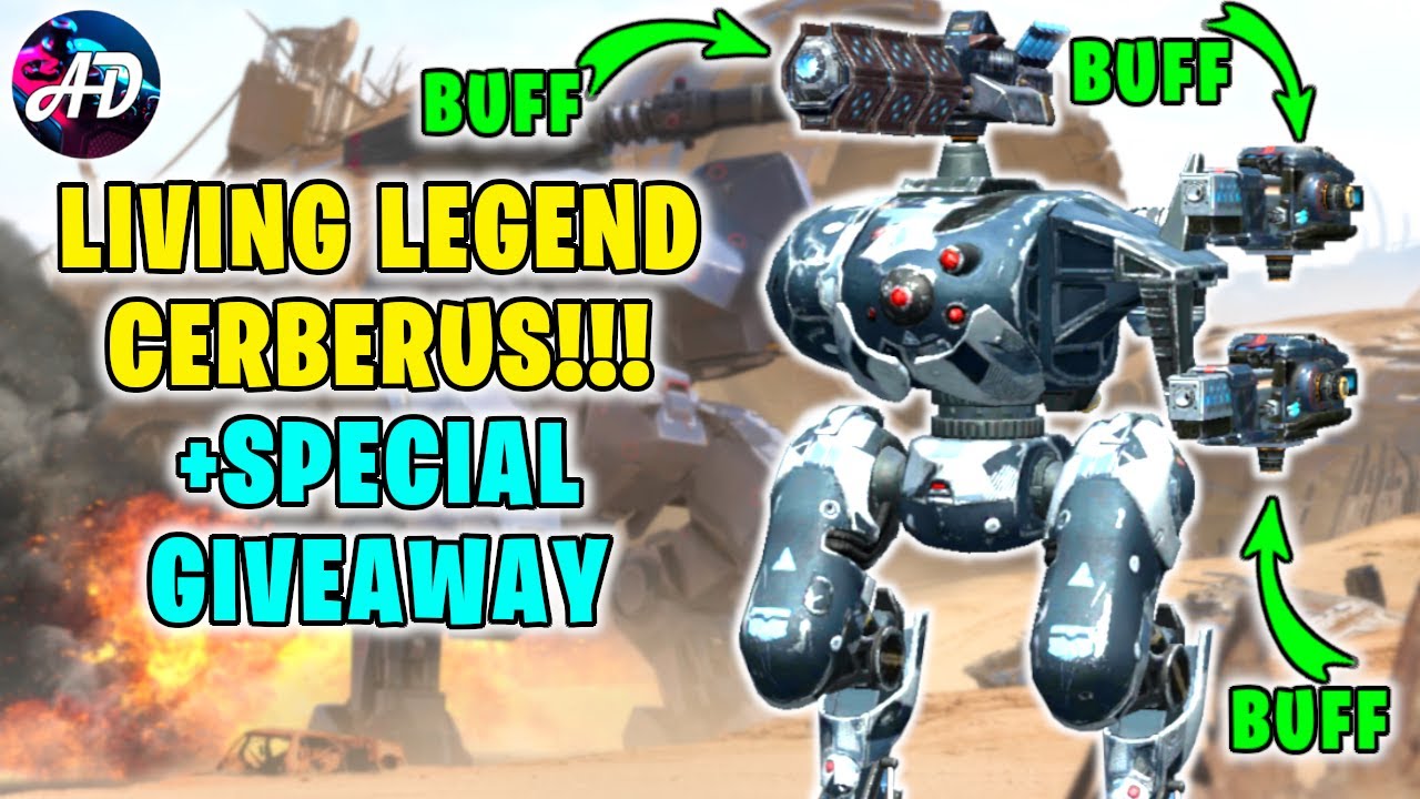 LIVING LEGEND! CERBERUS NUCLEON ATOMIZER Gameplay + NOSTALGIC GIVEAWAY - War Robots MK2 WR Gameplay