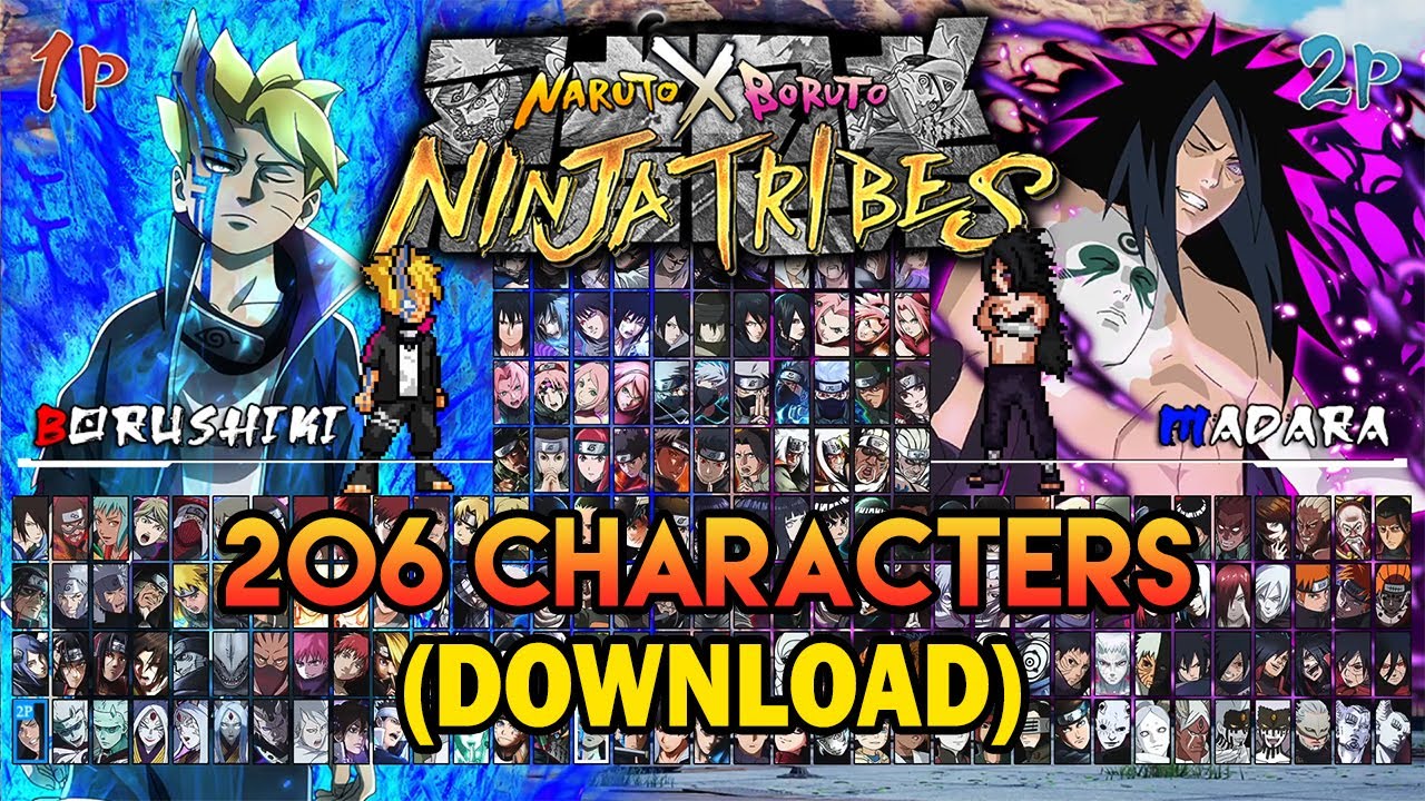 NARUTO X BORUTO NINJA TRIBES MUGEN - 206 Characters (PC & Android) [DOWNLOAD]