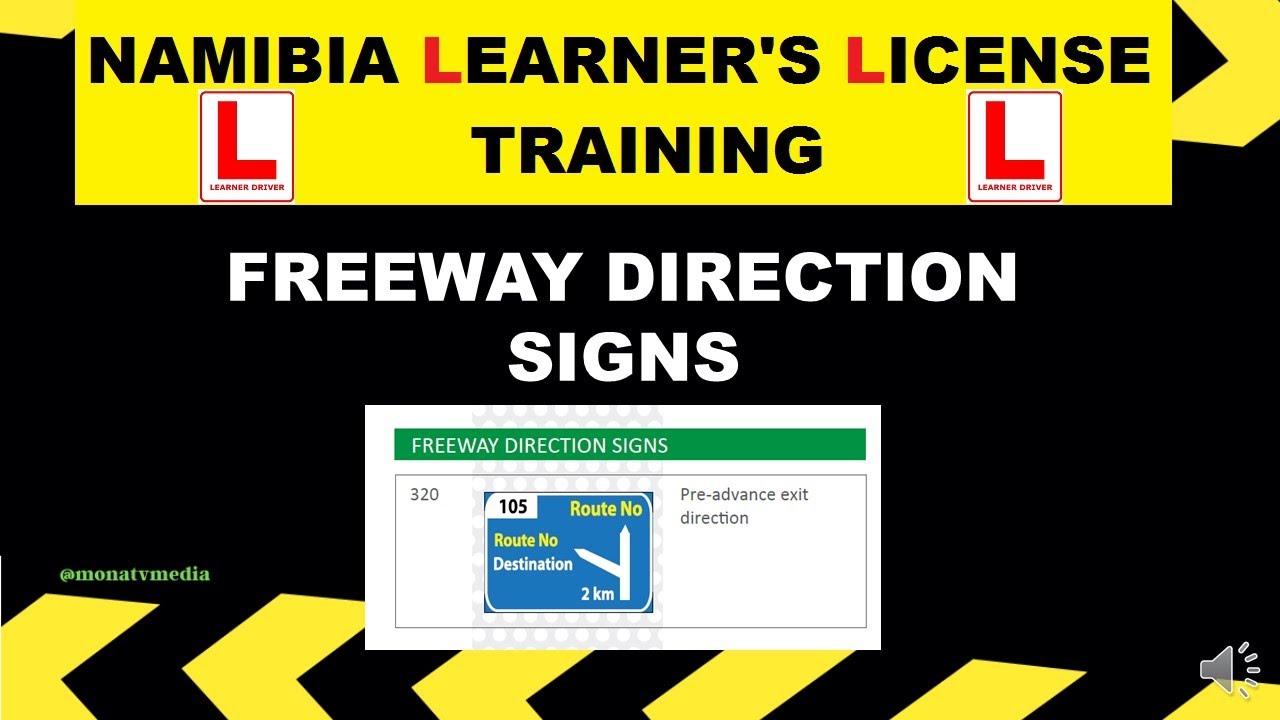 Cheat Sheet 1  Freeway Direction Signs