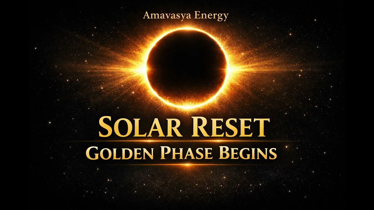 🌑🔥Amavasya Soorya Grahan Meditation | Karma Clearance • Past Life Healing • Golden Period Activation