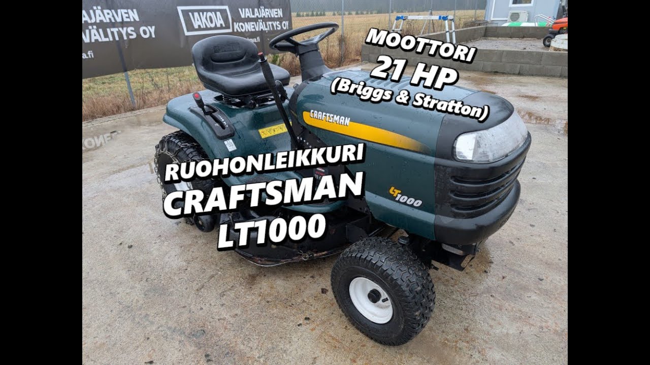 Craftsman LT1000 ruohonleikkuri - 21hp moottorilla!