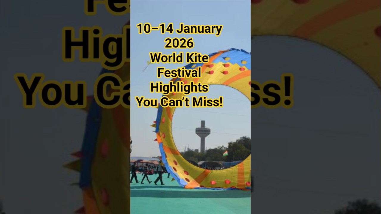World Kite Festival 2026 🎉 10–14 January | Biggest Kite Event!