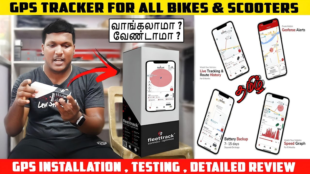 GPS Tracker For All Bike & Scooter || FLEETTRACK GPS TRACKER || INSTALL & REVIEW || RIDER MACHINE
