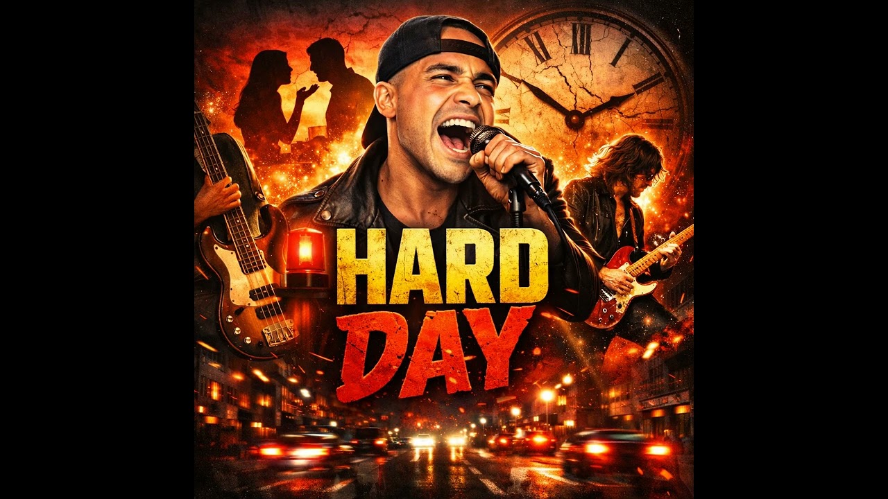 Hard Day – Explosive Funk Rock | Powerful Vocal & Guitar Distortion Shred