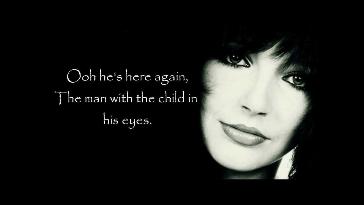 Kate Bush - The man with the child in his eyes (Lyrics on screen)
