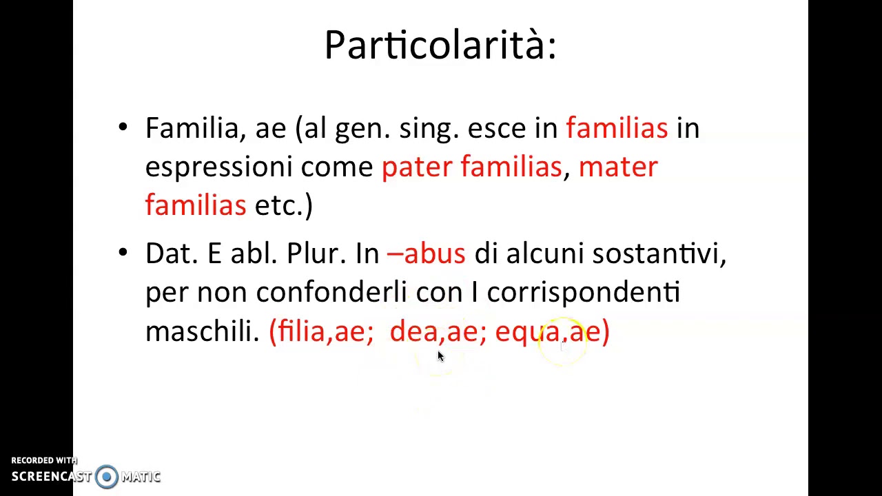 Primo ripasso di latino