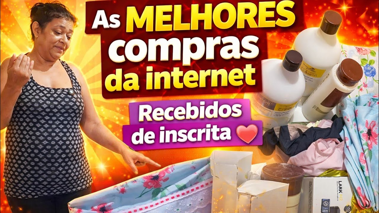 Ganhei presentes fiz ótimas compras pela Internet. 