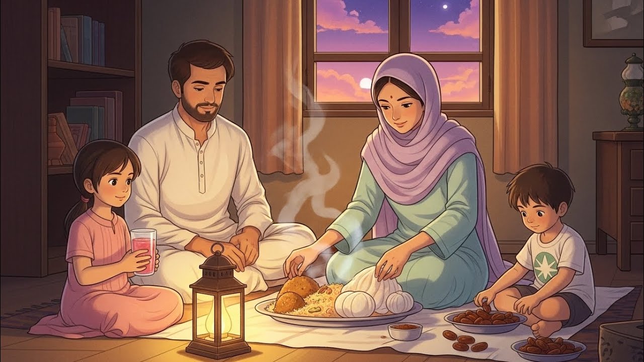 [RAMZAN SPECIAL] Sehri to Iftar 🌙 A Calm Ramazan Day in Village Life | #anime #asmr #ramzan 