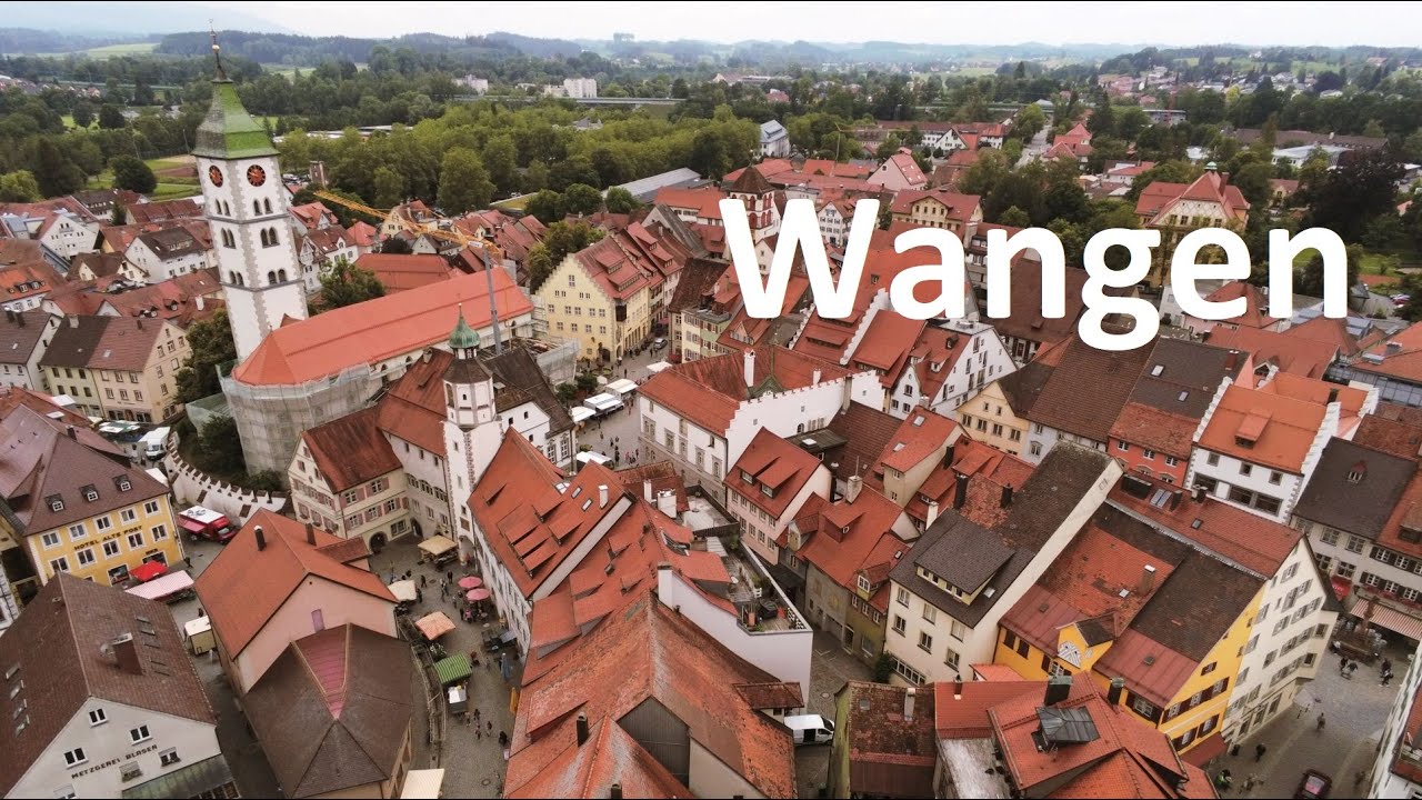Wangen im Allg&auml;u AERIAL DRONE 4K VIDEO