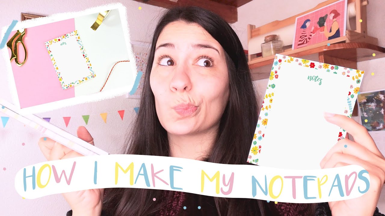 HOW I MAKE NOTEPADS! // How I mount my notepads to sell on Etsy