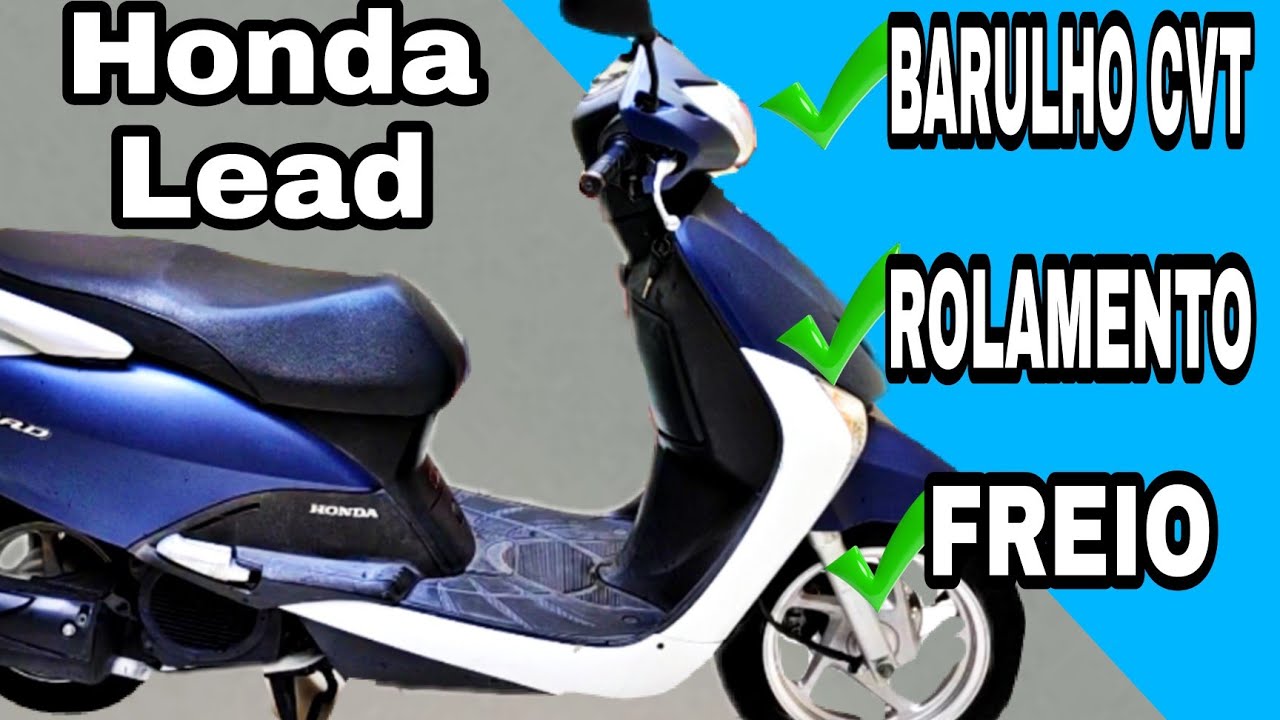 Super aula - Barulho de rolamento no CVT Honda Lead e manutenção no freio combinado #scooter #Lead