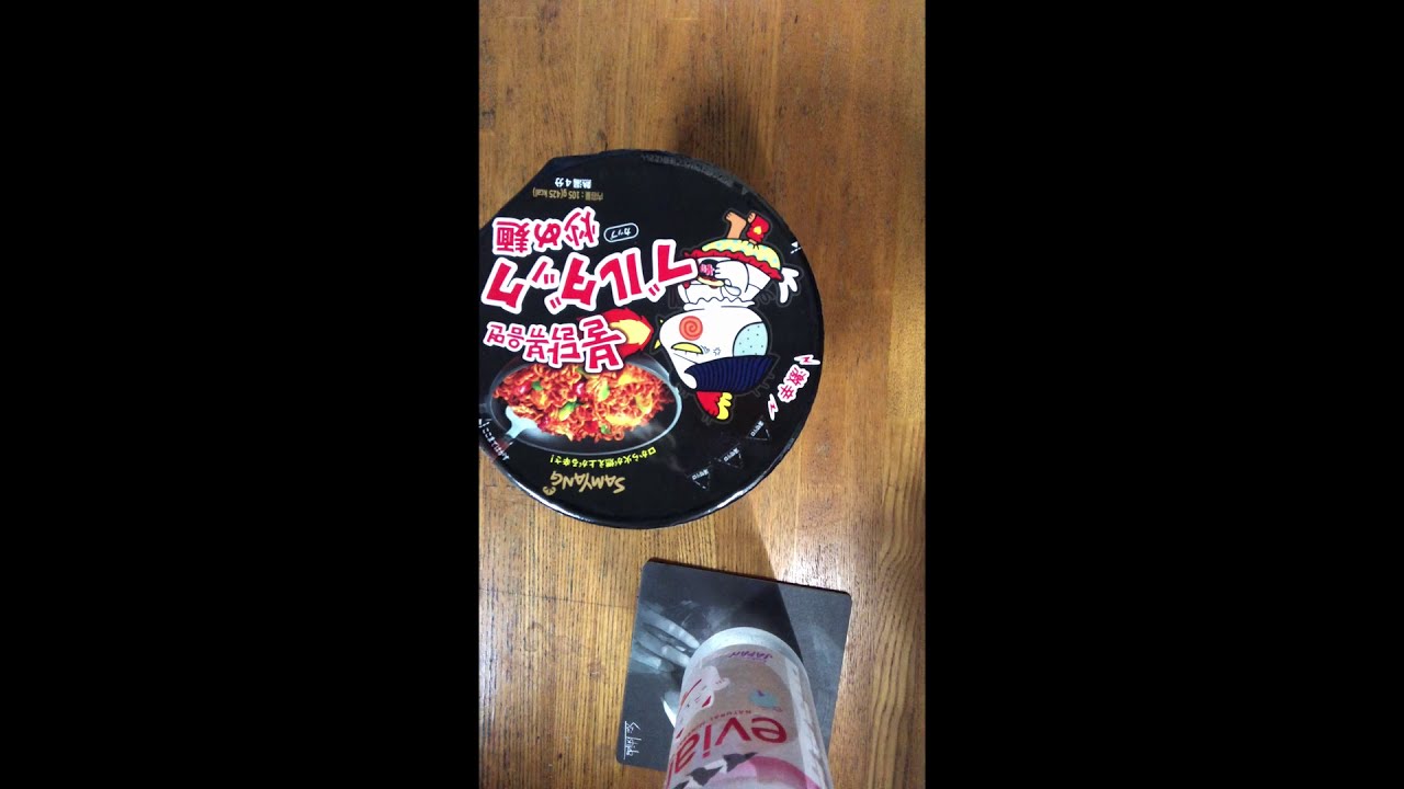 【ASMR】激辛韓国カップ麺を食べる音【プルダック麺】