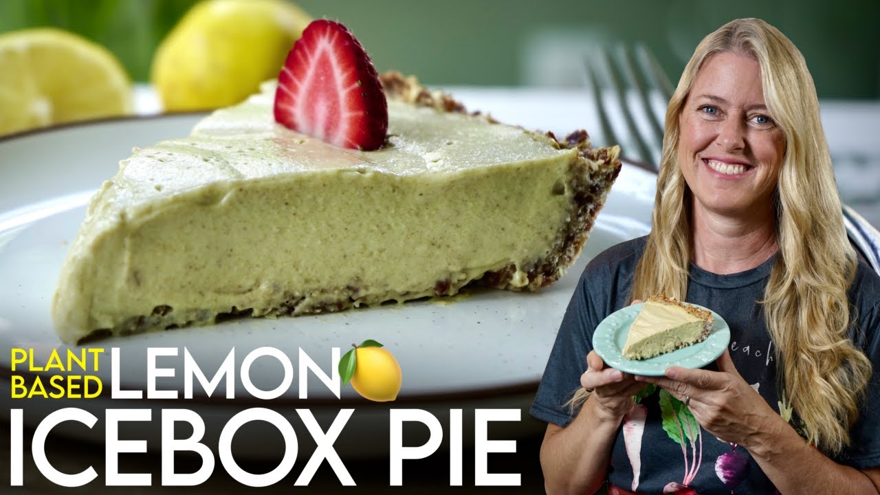 Plant-Based LEMON ICEBOX PIE 🍋 Easy & Refreshing!